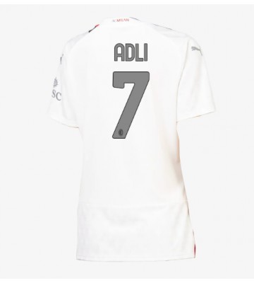 AC Milan Yacine Adli #7 Udebanetrøje Dame 2023-24 Kort ærmer